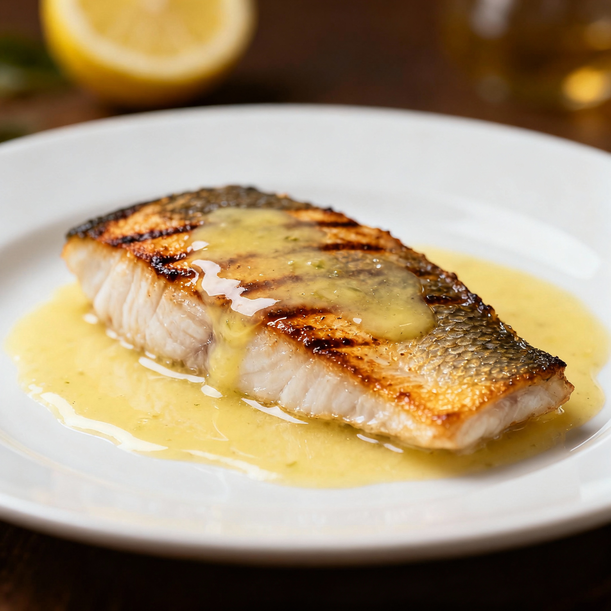 Filet de bar sauce beurre blanc