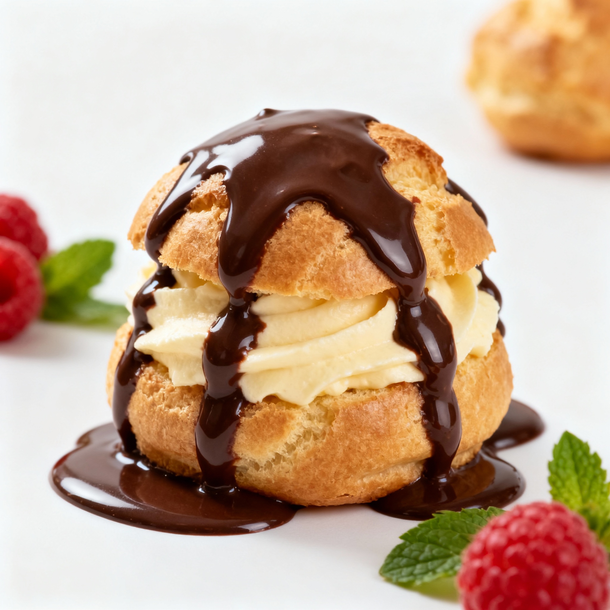 Profiteroles au chocolat
